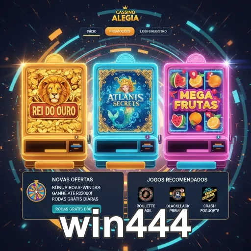 Imagem destacando máquinas caça-níqueis no win444.