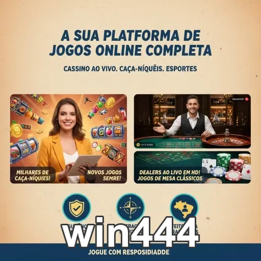Imagem do win444 destacando slots e serviços VIP oferecidos.