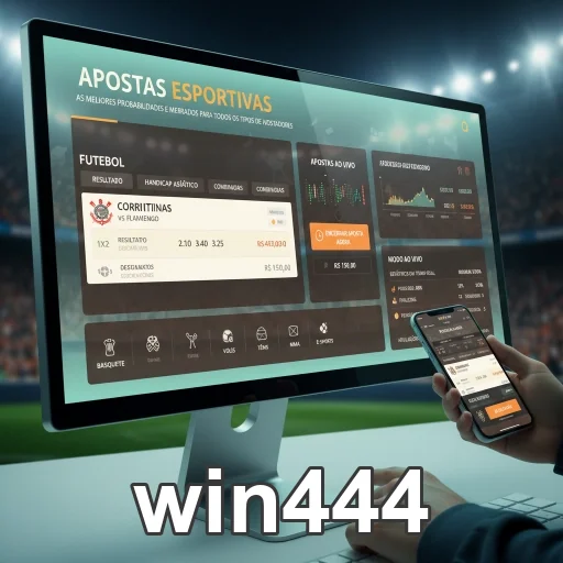 win444 interface de apostas esportivas com acesso completo.