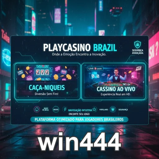 Tela de benefícios VIP na win444 com jogos e suporte destacado.