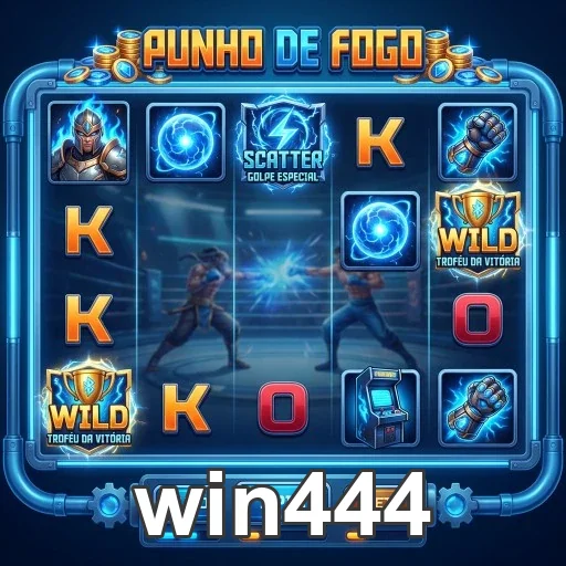 Slot 'Punho de Fogo' da plataforma win444 em destaque.