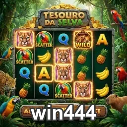 slot 'Tesouro da Selva' da win444 com símbolos vibrantes